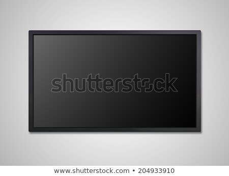 Foto stock: Plasma Wall With Computer Network