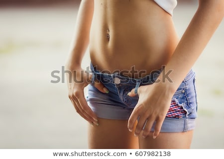 Foto stock: Belly With Piercing