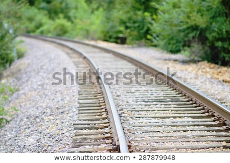 Stock photo: De Focused Railroad Track