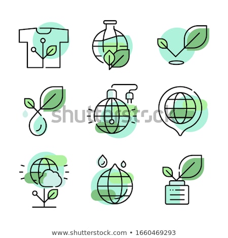 Foto stock: File Sign Green Vector Icon Design