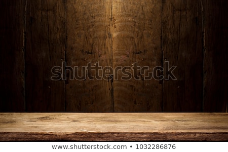 Foto stock: Wine On Wood