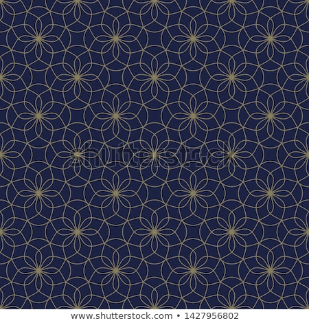 Stok fotoğraf: Geometric Ethnic Background With Symmetric Lines Lattice Vector Abstract Seamless Pattern