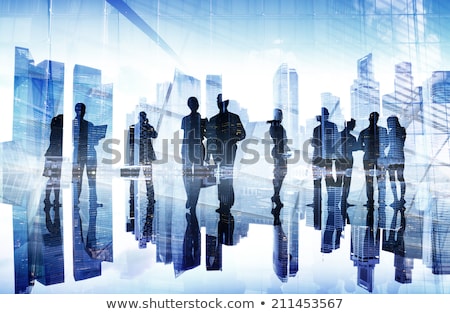 Сток-фото: Business People City Silhouette