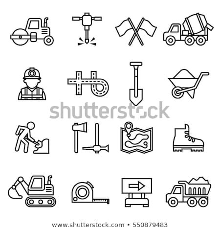 Foto stock: Icon Of Road Roller