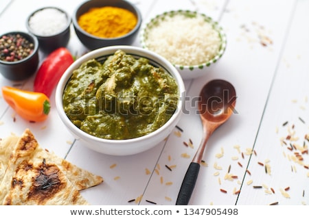 Zdjęcia stock: Traditional South Indian Korai Chicken Curry With Mint And Coriander