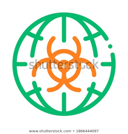 Сток-фото: Biohazard Symbol Problem Vector Thin Line Icon