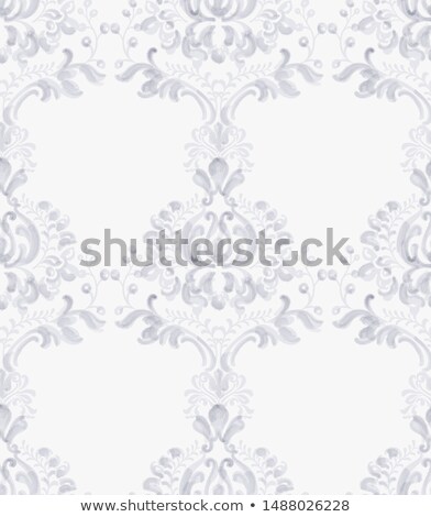 Stok fotoğraf: Classic Elegant Ornament Pattern Watercolor Vector Lavender Delicate Color Textures