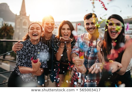 [[stock_photo]]: Friends Having A Party