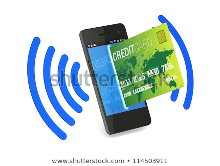Stock photo: Smartphone With Near Field Communication Nfc Showing A Credit