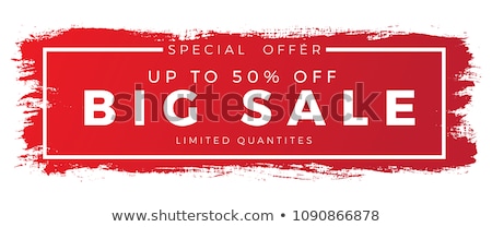 Stock photo: Clearance Sale Red Banner