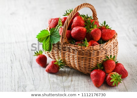 Stock photo: Basket Of Strawberries