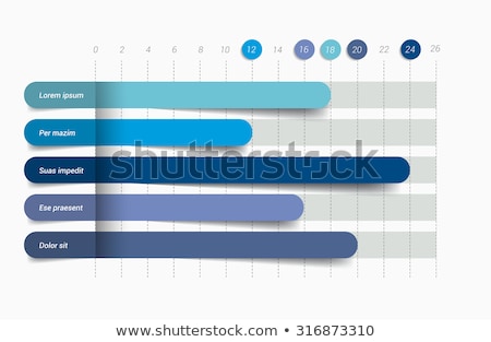 Foto stock: Modern Vector Abstract Bar Chart Infographic Elements