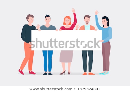 [[stock_photo]]: Empty Banner With People