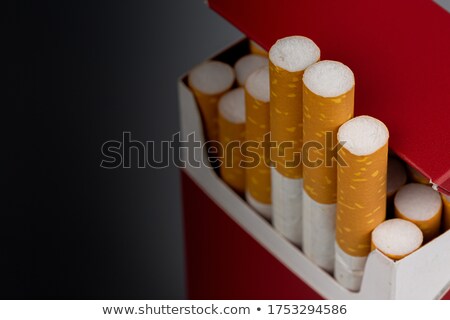 Stock photo: Pack Of Cigarettes And Ashtray