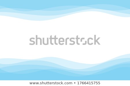 Stock fotó: Blue Wave Flowing From Bottom To Top Vector Design