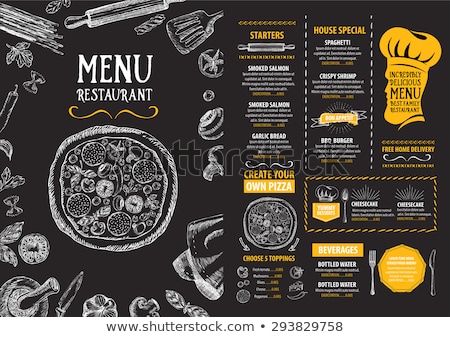 Stok fotoğraf: Restaurant Menu Design