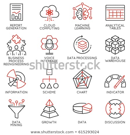 Foto stock: Cloud Mining Icon