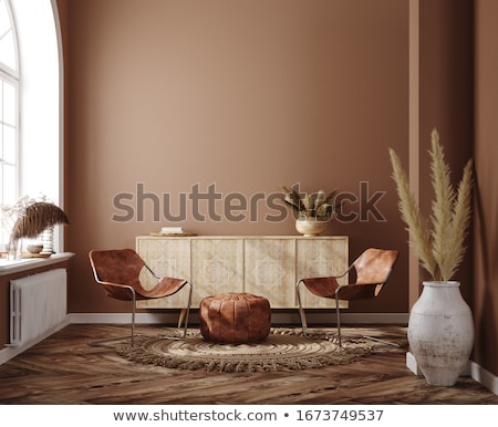 Сток-фото: Blank Frame In Modern Interior 3d Rendering