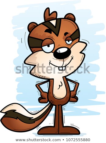 Foto stock: Cartoon Sly Chipmunk