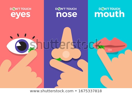 Foto stock: Bacteria Poster With Cell Vector Illustration
