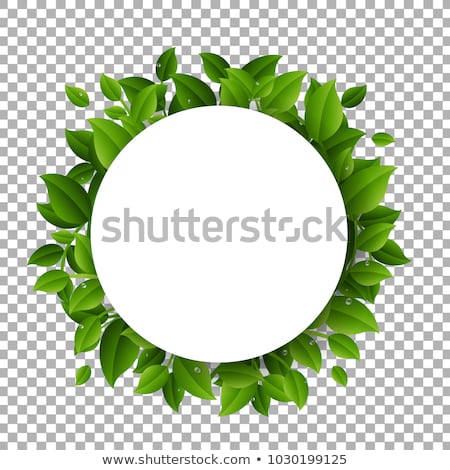 Stock fotó: Green Grass Border With Sale Poster Transparent Background