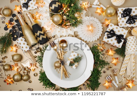 [[stock_photo]]: Christmas Table Decoration