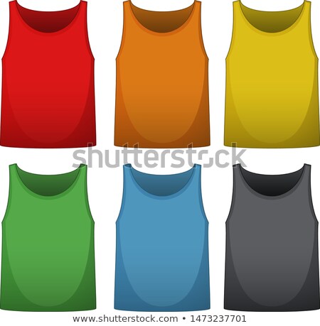 Stock photo: Sleeveless Shirts In Six Different Colors