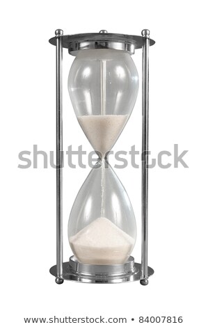 Stock fotó: Hour Glass Isolated Over White