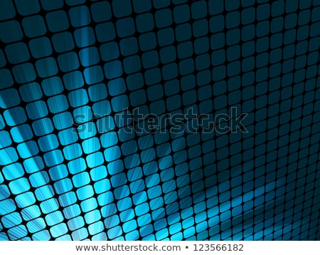 Stockfoto: Blue Rays Light 3d Mosaic Eps 8