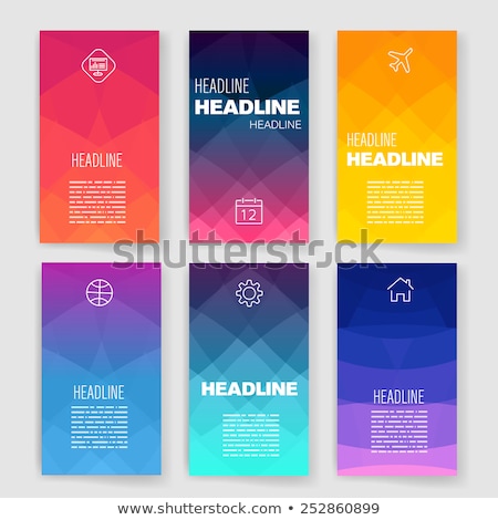 Foto stock: Infographic Design Template With Modern Flat Style