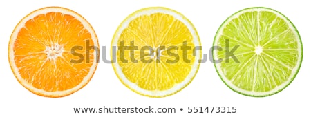 Stock photo: Sliced Orange Fruit Segments Isolated On White Background