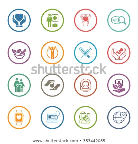 Stock photo: Pediatrics And Medical Services Icon Flat Design