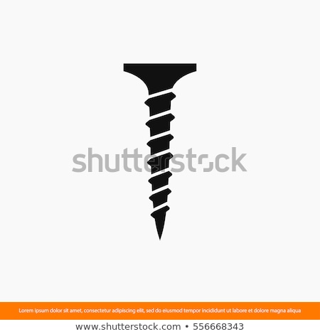 Stock foto: Screw Icon Symbol Illustration