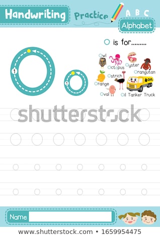 Stockfoto: Flashcard Letter O Is For Oyster