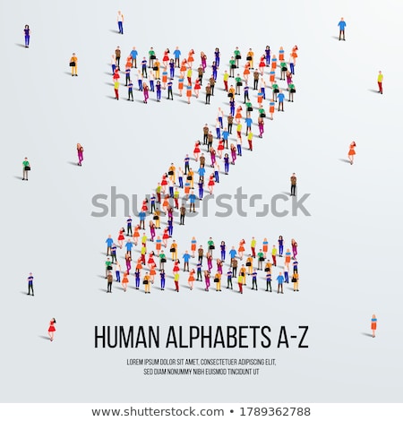 Foto stock: Alphabets A To Z