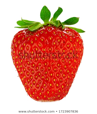 Stock foto: Chöne · reife · und · frische · Erdbeeren