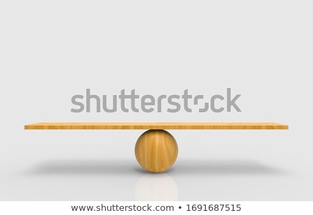 [[stock_photo]]: Justice Scales On The White Table 3d Rendering