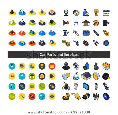 [[stock_photo]]: Headlight Icon In Different Style