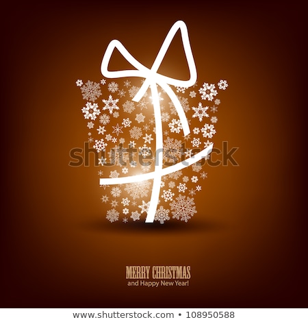 [[stock_photo]]: Present Packages Decorated By Bow New Year Icons