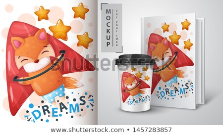 Foto stock: Cartoon Characters - Mockup For Your Idea