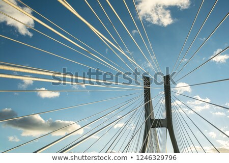 Stock photo: Suspended Bridge Pillar
