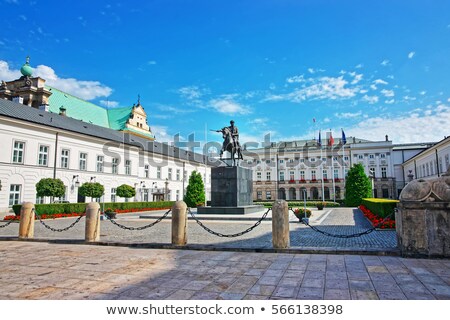 Foto stock: The Presidential Palace In Warsaw Poland