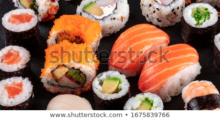 Stok fotoğraf: California Maki And Sushi Close Up