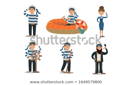 Stockfoto: Woman In Sailor Costume - Marine Concept