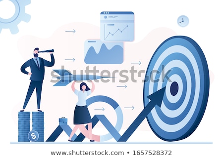 Stock fotó: Data Management Concept - Hit Target