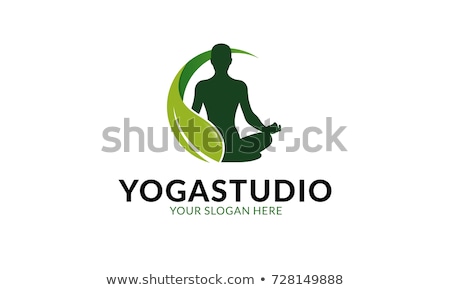 Foto stock: Logo For Yoga Or Fitness Center