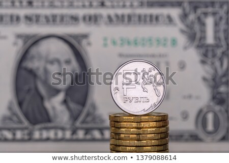 Stock photo: Russian Ruble Against The Background Of Dollars
