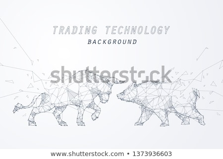 Foto stock: Bears Versus Bulls Stock Market Concept