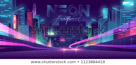 Foto stock: Technology Background In Front Of Skyline