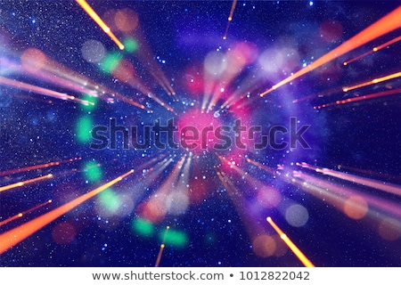 Stock photo: Space Shuttle Over Galaxy And Space Nebula